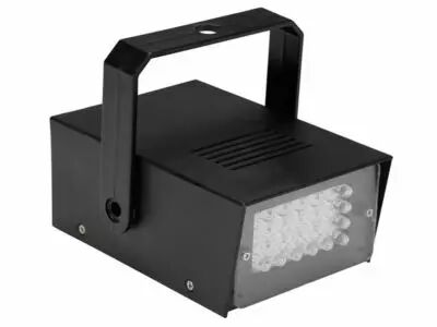 Mini stroboscope � leds blanches - 24 leds - sur  piles (HQPL10001)
