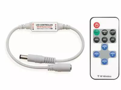 MINI VARIATEUR LED - 1 CANAL - AVEC T�L�COMMANDE RF (LEDC26)