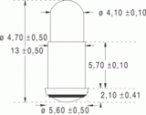 Ms4 4,7x13 12v 50ma (017882)