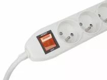 Multiprise &Agrave; 8 Prises Avec Interrupteur & Protection Contre Les Surcharges - Blanc (EWS8W)