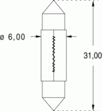 Nav. 6x31 24v 2w (120757)