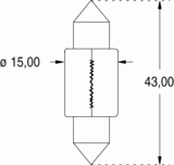 Nav.xenon 10x44 13,5v5w50lm5kh (121825)