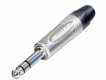 Neutrik - connecteur jack, 3 points male, 6.3mm, nickel (NP3X)