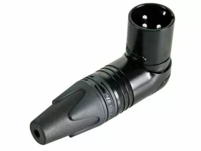Neutrik - connecteur xlr, 3 points m�le, coud�, nickel�, contacts argent�s - noir (NC3MRX-BAG)