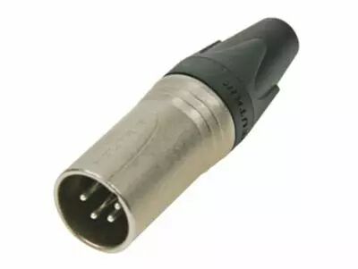 Neutrik - connecteur xlr, 4 points male, argente, nickel (NC4MX)