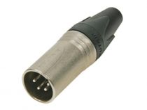 Neutrik - connecteur xlr, 4 points male, argente, nickel (NC4MX)