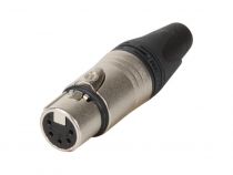 Neutrik - connecteur xlr, 5 points femelle, argente, nickel (NC5FX)