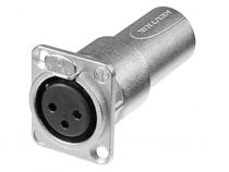 Neutrik - embase xlr femelle vers xlr mâle - traversée de panneau (NA3FDM)