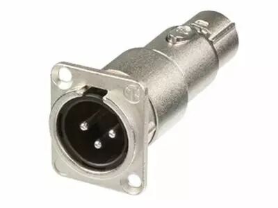 Neutrik - embase xlr m�le vers xlr femelle - travers�e de panneau (NA3MDF)