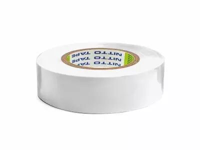 Nitto - Ruban Adhesif Isolant - Blanc - 19 Mm X 20 M (1045N-BPC)