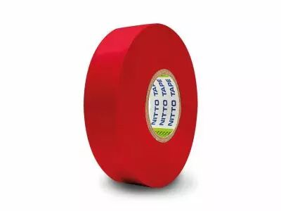 Nitto - Ruban Adhesif Isolant - Rouge - 19 Mm X 10 M (1040N-RPC)