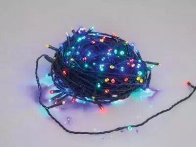 Novalight LED - 24 m - 160 lampes multicolores - fil vert (NV-LED-24-24V-MC)