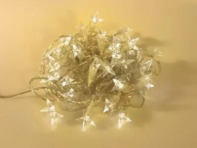 Novastarlight LED - 10 m - 40 �toiles blanc chaud - fil transparent (NV-ST-LED-10-24V-UW)