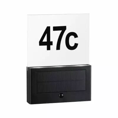 Num�ro de maison ext�rieur solaire Neda IP44 3000K PIR Anthracite (94577)