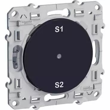 Odace + Anthracite, commande g�n�rale PlusLink 4 groupes 3 fils PlusLink (S540564)