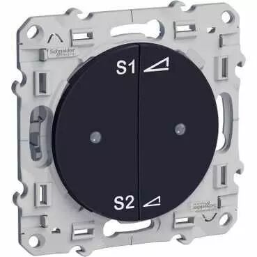 Odace + Anthracite,variateur sc�nario � poussoir PlusLink (S540565)