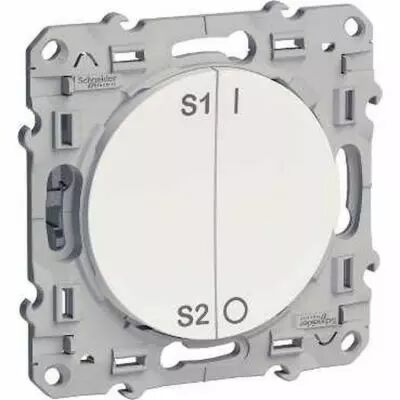 Odace + blanc, commande de groupe pour scenarios pluslink 2 fils pluslink