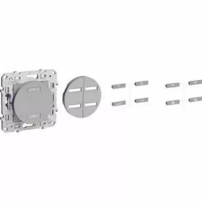 Odace, combin� rf alu, commande volets-roulants 3 a 690 w 3 fils