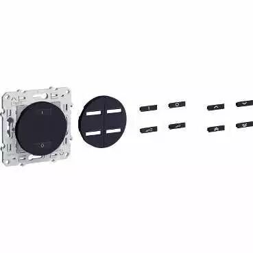 Odace, combin� RF Anthracite, va-et-vient 10 A 2300 W 3 fils (S540572)
