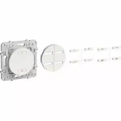 Odace, combin� rf blanc, variateur 2a 315 w 2 fils