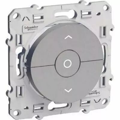 Odace, interrupteur alu, 3 boutons mont�e/descente/stop pour volets-roulants