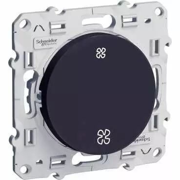 Odace, interrupteur VMC Anthracite, sans position arr�t, � vis (S540233)
