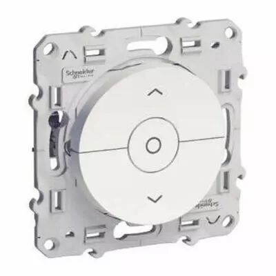 Odace, interrupteur volet-roulant blanc 3 boutons mont�e/descente/stop � griffes