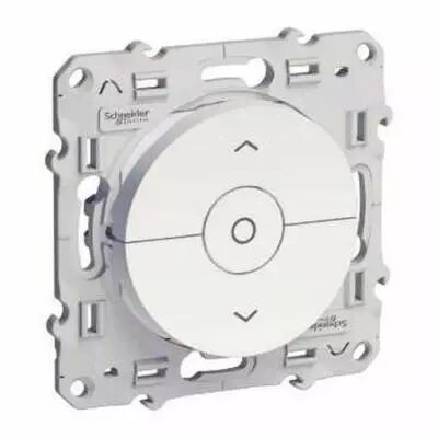 Odace, interrupteur volet-roulant blanc 3 boutons mont�e/descente/stop � vis