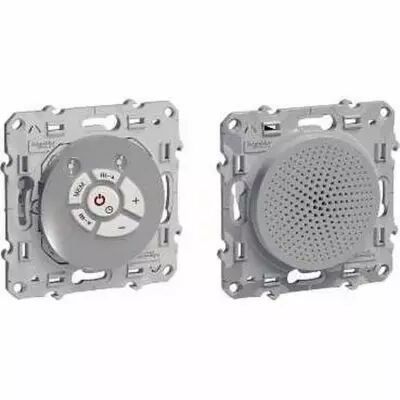 Odace, pack radio fm mono + haut-parleur alu (2 produits)