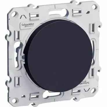 Odace, poussoir Anthracite, 10 A, � vis (S540206)