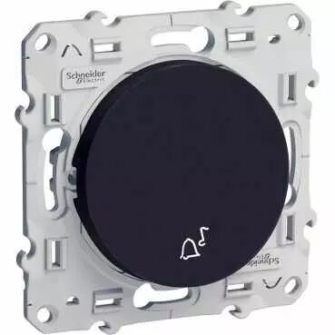 Odace, poussoir Anthracite 10 A, � fermeture (S540246)