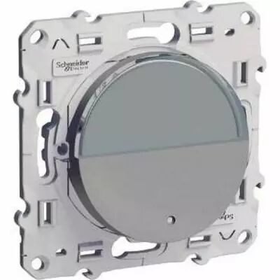Odace, poussoir avec porte-�tiquette alu, � vis