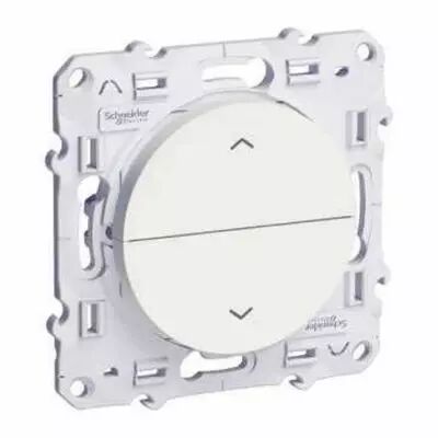Odace, poussoir blanc, 2 boutons mont�e/descente pour volets-roulants