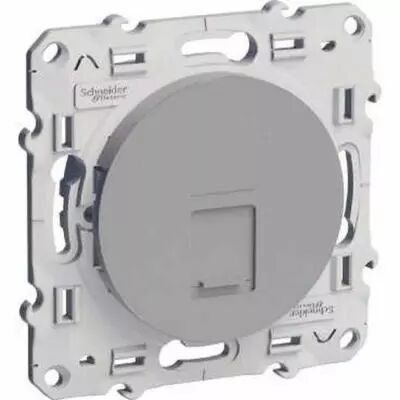 Odace, prise rj45 alu, grade 1 (t�l�phone) cat. 5 utp, � vis