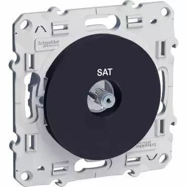 Odace, prise SAT Anthracite, � vis (S540446)