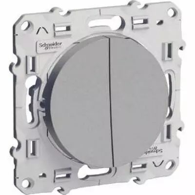 Odace, va-et-vient + poussoir alu, 10 a