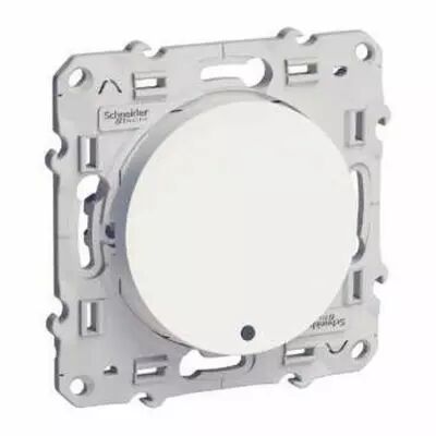 Odace, va-et-vient lumineux blanc 10 a � vis led orange 1,5 ma local. ou temoin
