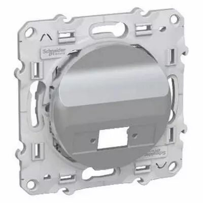 Odace Alu, prise optique 1 sortie, � compl�ter avec une travers�e VDIB6072001