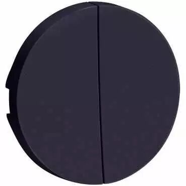 Odace Anthracite, enjoliveur double va-et-vient et poussoir (S540614)