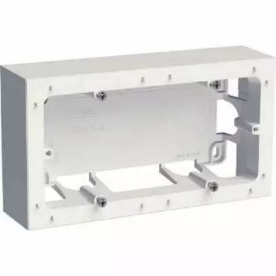 Odace styl, bo�te pour montage en saillie blanc, 2 postes entraxe 71 mm