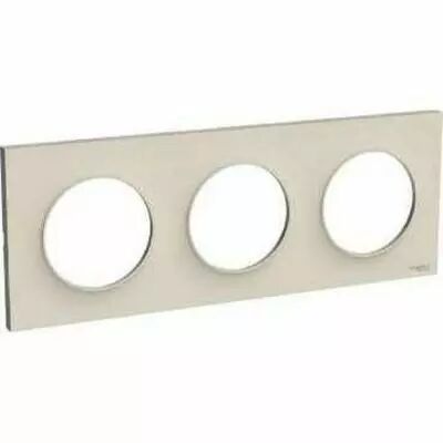 Odace styl, plaque sable 3 postes horizontaux ou verticaux entraxe 71 mm