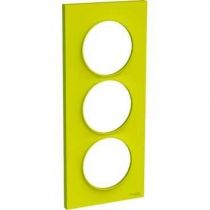 Odace Styl plaque Vert Chartreuse 2 postes horiz. ou verticaux entraxe 71mm (S520704H)