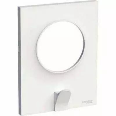 Odace styl pratic, plaque blanc avec crochet multi-usage 1 poste