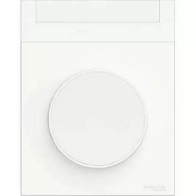 Odace styl pratic, plaque blanc avec porte etiquette 1 poste