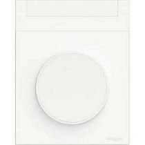 Odace styl pratic, plaque blanc avec porte etiquette 1 poste