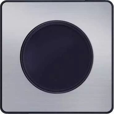 Odace Touch, plaque Aluminium bross� avec liser� Anthracite 1 poste (S540802J)
