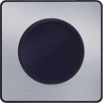 Odace Touch, plaque Aluminium brossé avec liseré Anthracite 1 poste (S540802J)