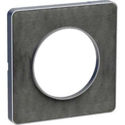 Odace touch, plaque ardoise avec liser alu 1 poste