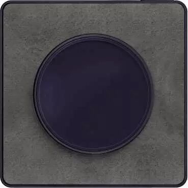 Odace Touch, plaque Ardoise avec liser� Anthracite 1 poste (S540802V)