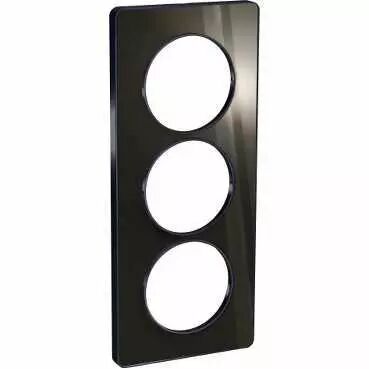 Plaque Odace Touch - Pierre galet avec liseré blanc - Unique